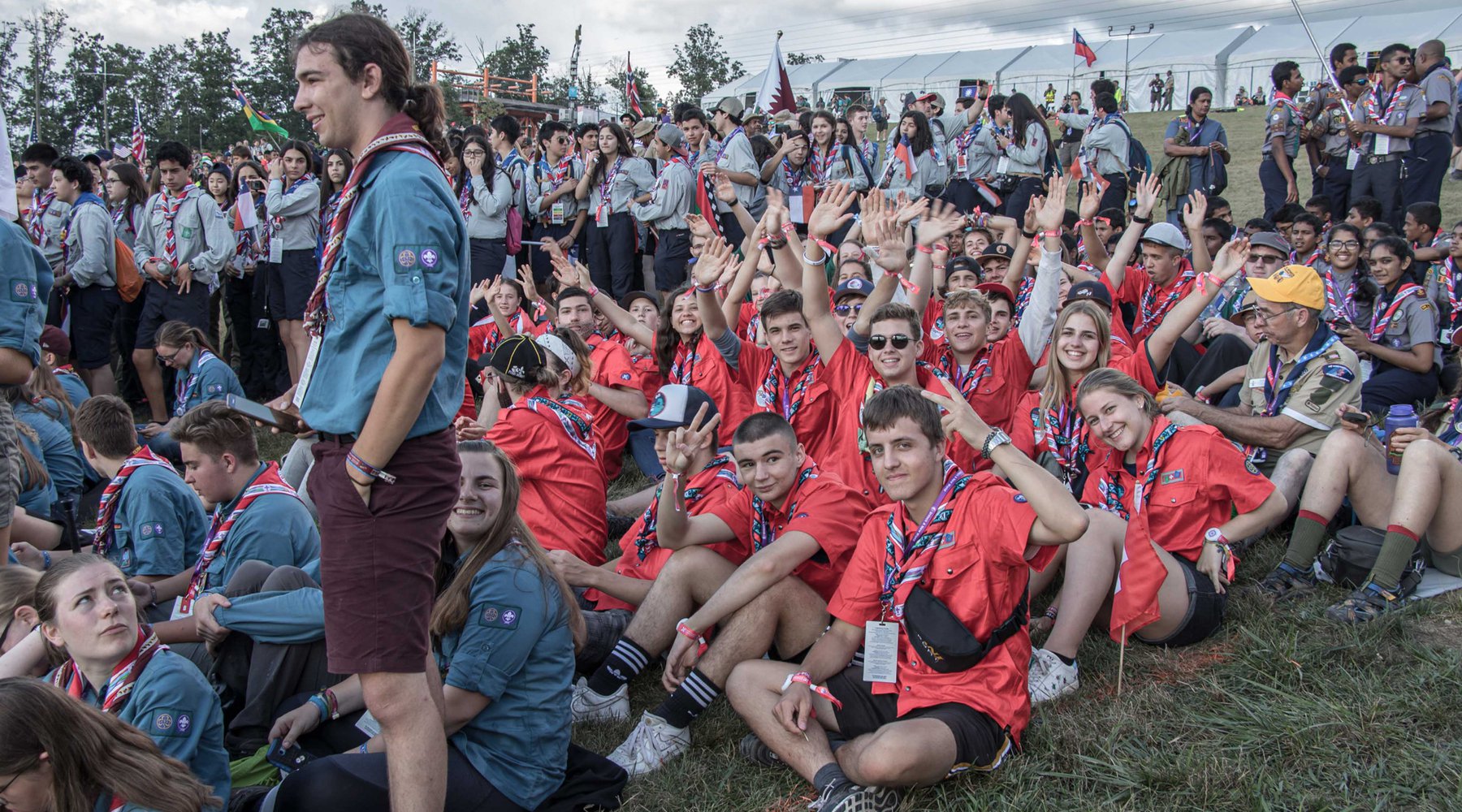 Venture Scouts at the Jamboree